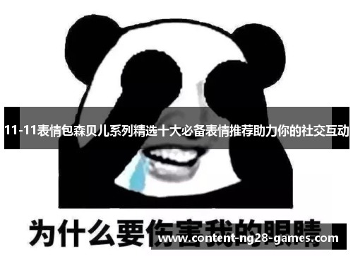 11-11表情包森贝儿系列精选十大必备表情推荐助力你的社交互动